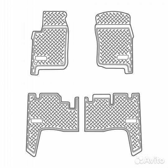 Коврики в салон для Toyota Land Cruiser 76