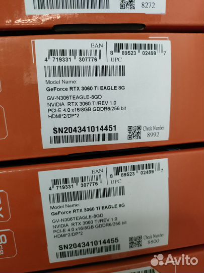 Видеокарта RTX3060Ti GA Eagle 8gb