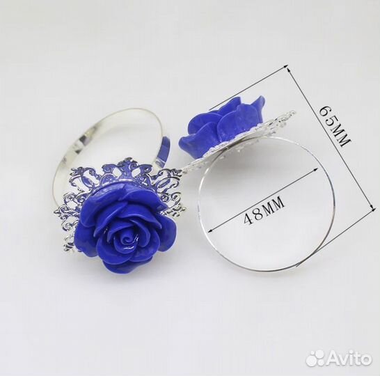 Кольцо для салфеток Роза белая