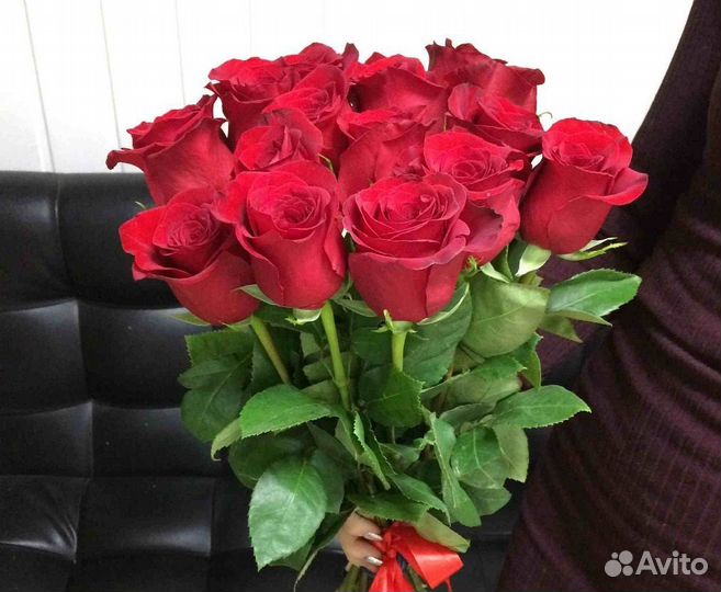Букет 15 красных роз Цветы Кемерово