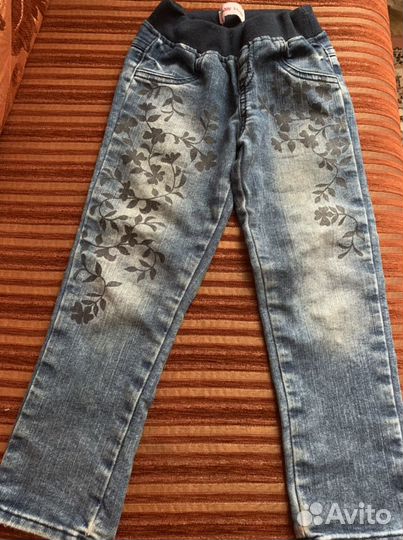 Джинсы для девочки 98
