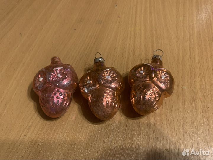 Елочные игрушки Совы СССР