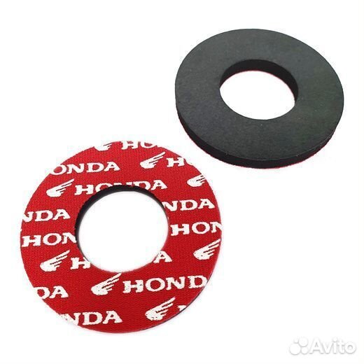 Ограничители (донаты) ручек руля Honda красные