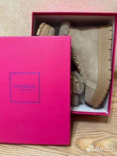 Ботинки женские зимние замшевые