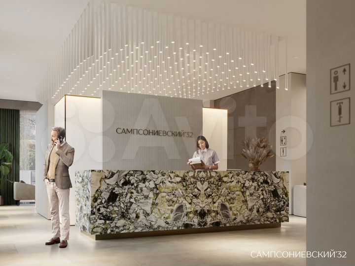 2-к. квартира, 65,3 м², 7/10 эт.