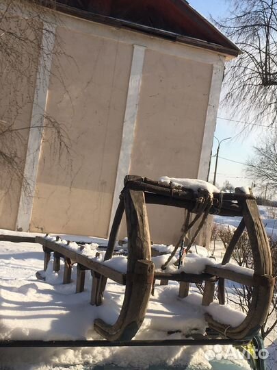 Детские старинные санки деревянные СССР