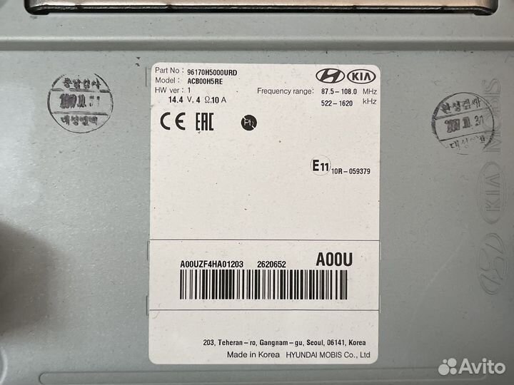 Штатная магнитола на hyundai solaris 2