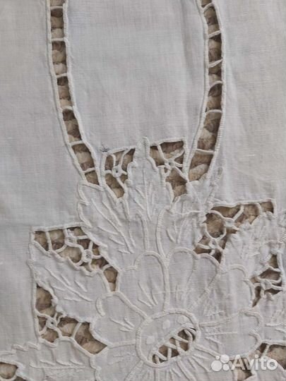 Салфетка дорожка винтажная ручное кружево ришелье