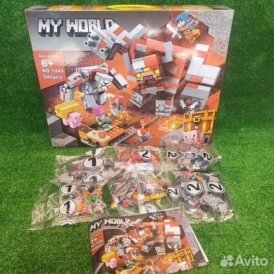 Конструктор майнкрафт битва за красную пыль