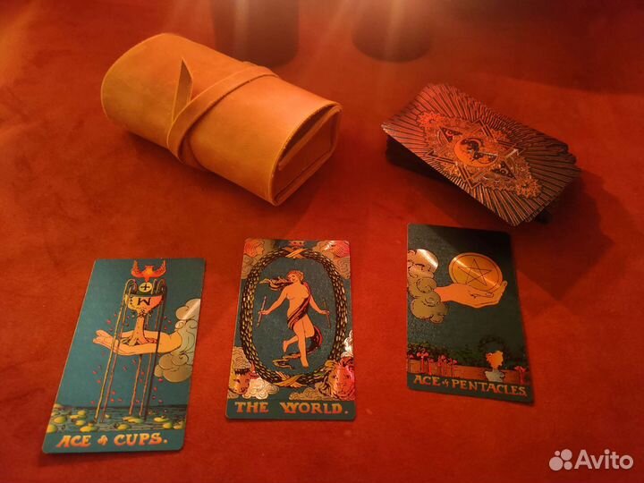 Карты Таро Уэйта в кожаном чехле