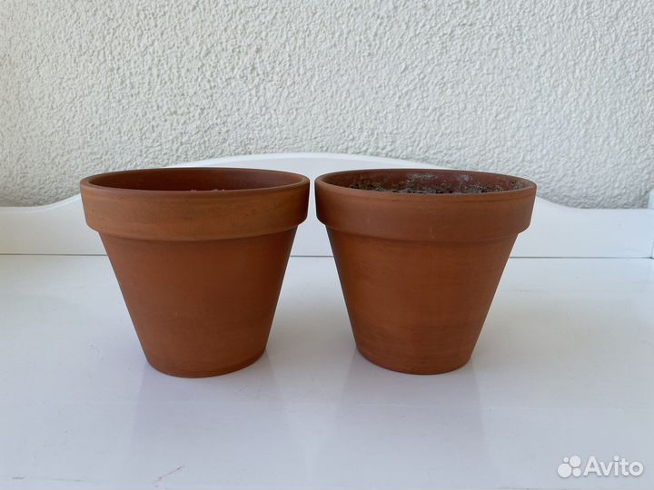 Глиняные горшки 10 шт