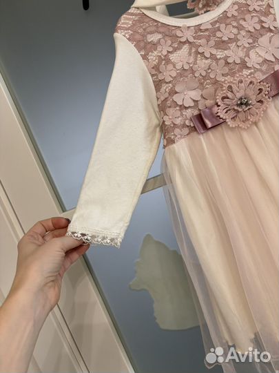 Нарядное платье для девочки 80 86