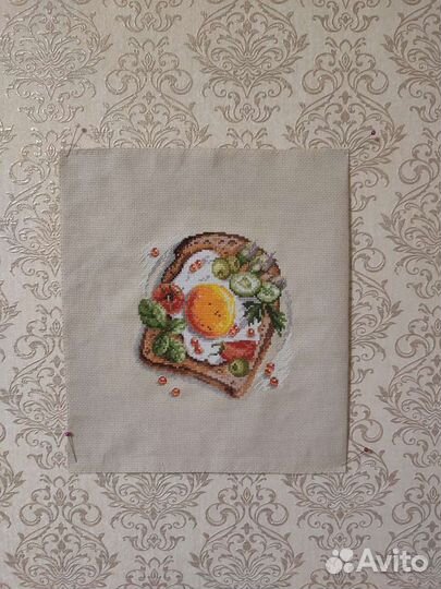 Вышивка крестом. Завтрак