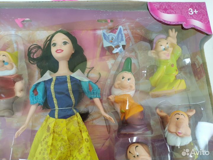 Игровой набор Кукла Белоснежка и 7 гномов