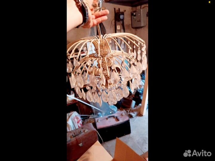 Люстра СССР хрустальные невеста