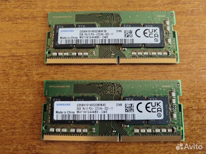 SO-dimm DDR4 Samsung 2x8Gb (M471A1G44AB0-CWE)
