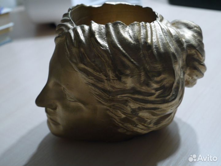 Ваза гипсовая/ дизайнерское кашпо для цветов