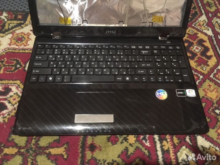 Ноутбук MSI MS-168B на запчасти