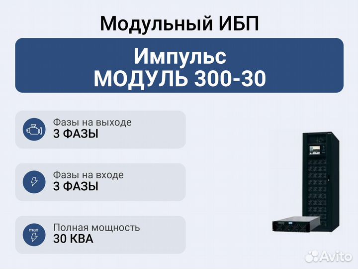 Модульный ибп Импульс модуль 300-30