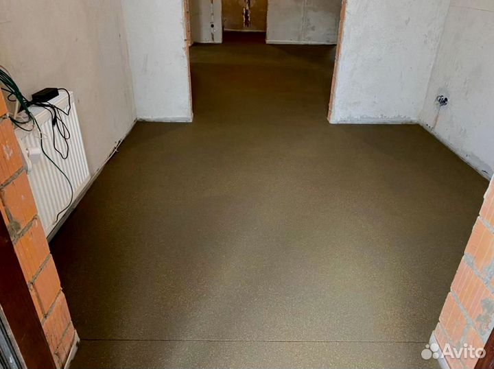 Полусухая стяжка пола Минимальный объём от80кв.м
