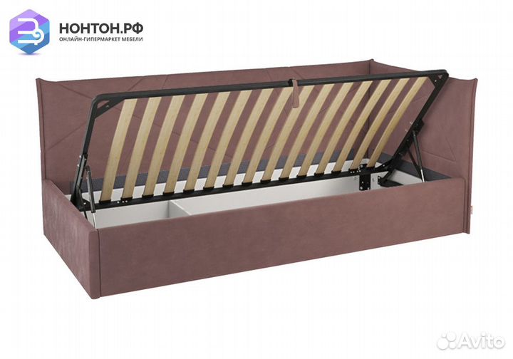 Кровать Квест 0.9 светло-коричневая