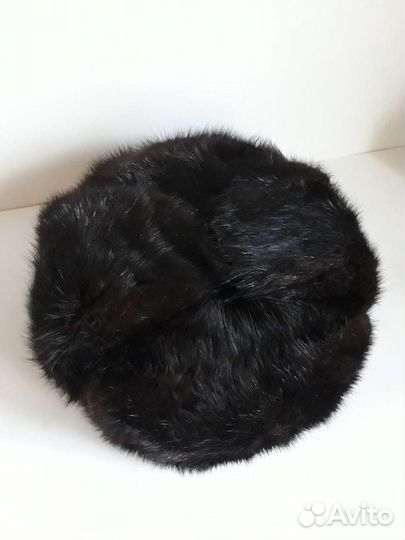 Новая шапка-ушанка из меха норки