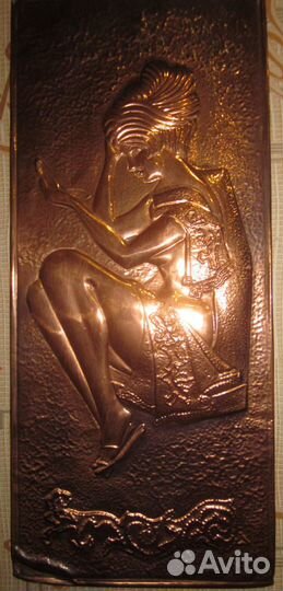 Панно Кокетка.Вьетнамская соломка СССР