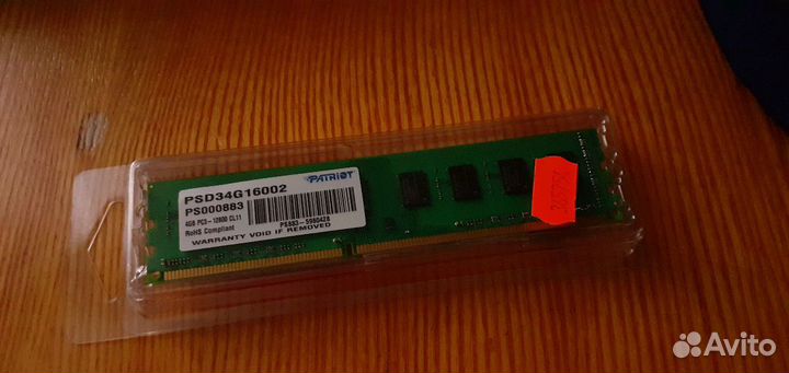 Оперативная память Patriot PSD34G16002