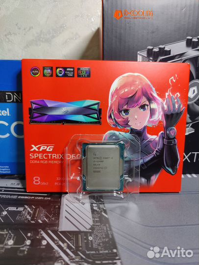 Новый комплект i5 12400f+z690+16gb+кулер