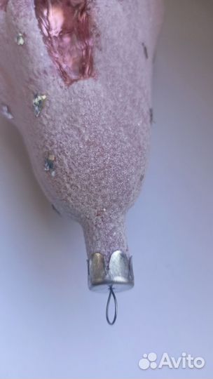 Ёлочная игрушка СССР Домик-льдинка