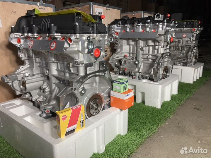 Двигатель новый на Hyundai SolarisKia Rio G4FC