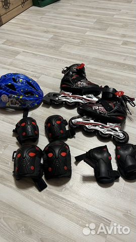 Детские ролики и защита раздвижные