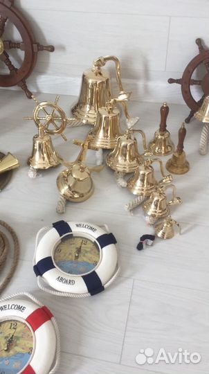 Якоря Штурвалы Рынды Брелки латунные