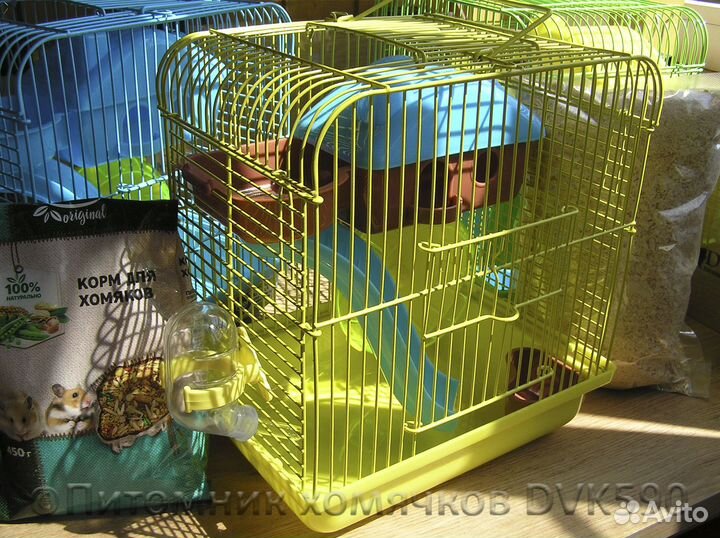 Хомячок, Новая клетка, Корм, Опилки + Доставка