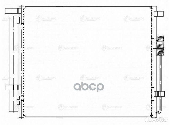 Радиатор кондиционера lrac0821 luzar