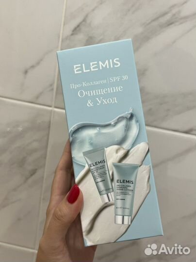 Elemis pro collagen superfood набор, крем spf 30