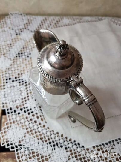 Графин хрустальный посеребрение