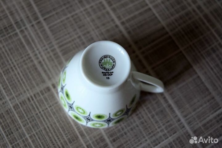 Винтажный кофейный сервиз на 6 персон ГДР