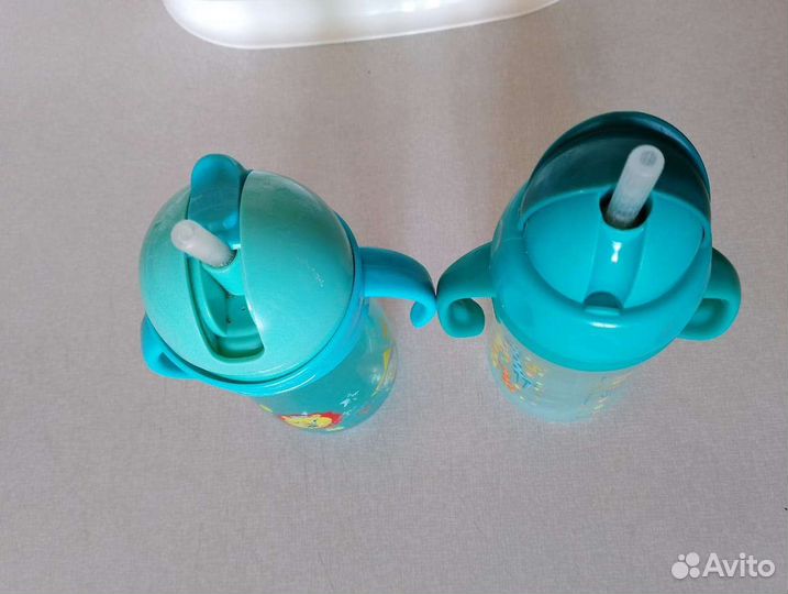 Поильник с трубочкой, поильник непроливайка