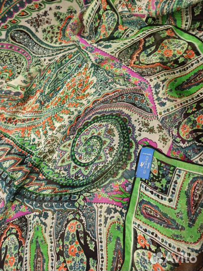 Платок шаль etro шелк италия оригинал