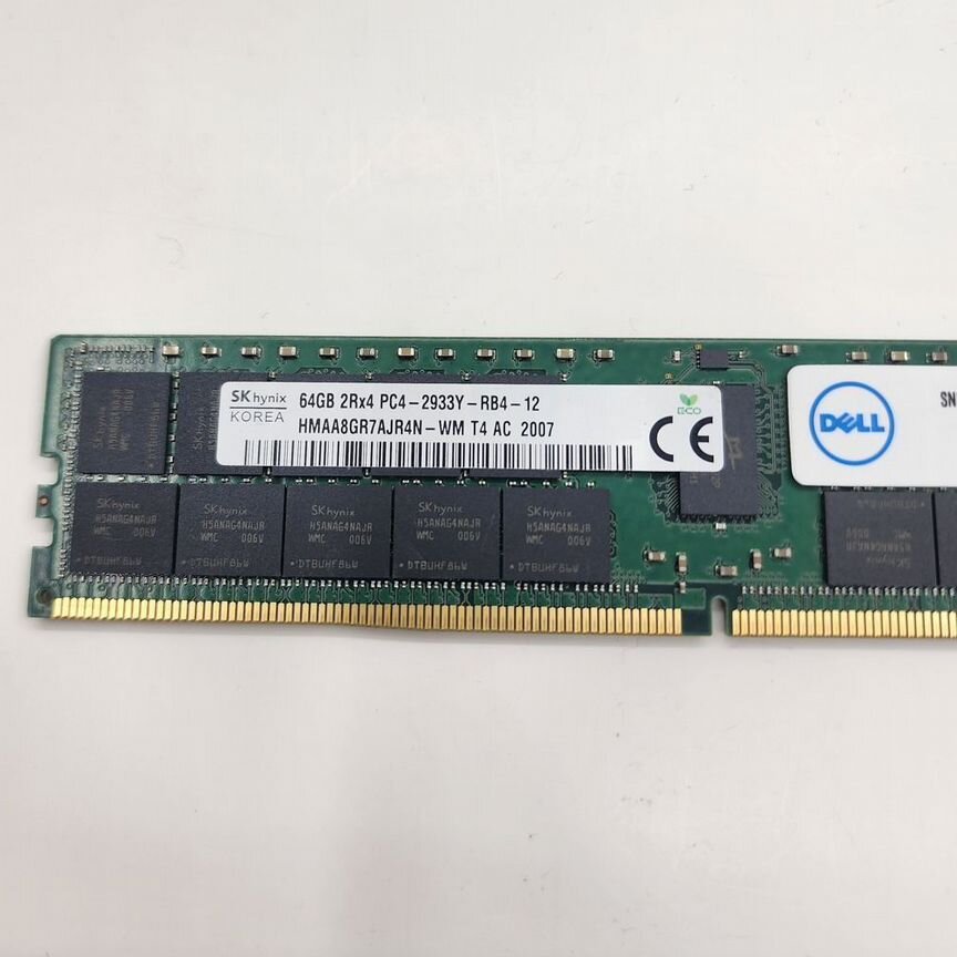 [HMAA8GR7AJR4N-WM] Hynix 2933мгц 64gb Ecc Dell Snpw403yc Ddr4 Rdimm Hmaa8gr7ajr4n-Wm