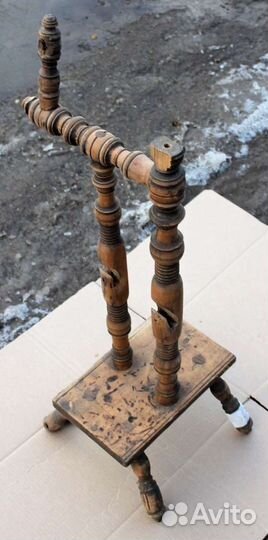 Старинная самопрялка, прялка 7