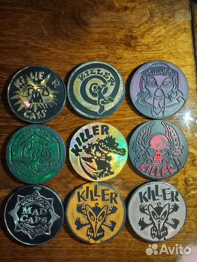 Битки / биты (w.c.f.), Фишки, сотки