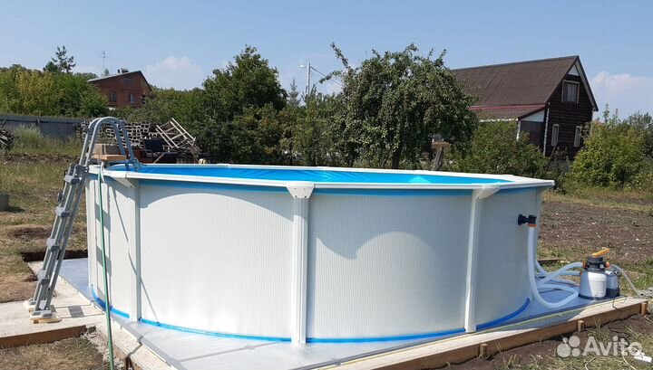 Стальной морозостойкий бассейн 460см Bestway 56384