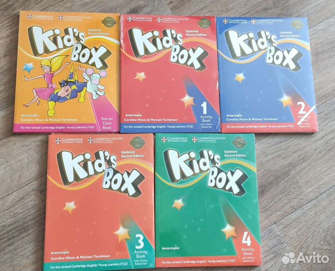 Kid's box starter, 1, 2, 3, 4 новые комплекты