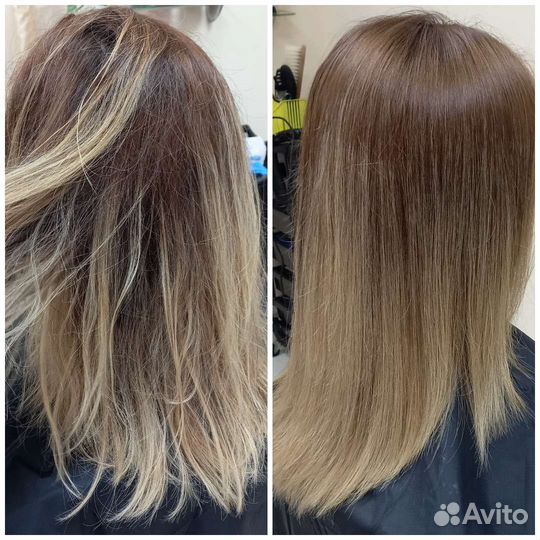 Кератиновое выпрямление волос