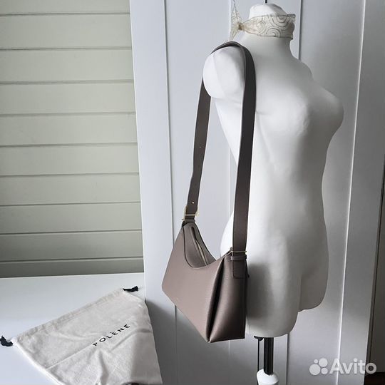 Polene Umi сумка через плечо, матовая натуральная