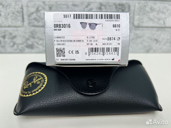 Очки Ray Ban Clubmaster RB 3016 1278/B1 - Оригинал