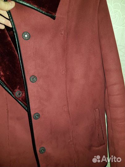 Дубленка женская искуственная 48