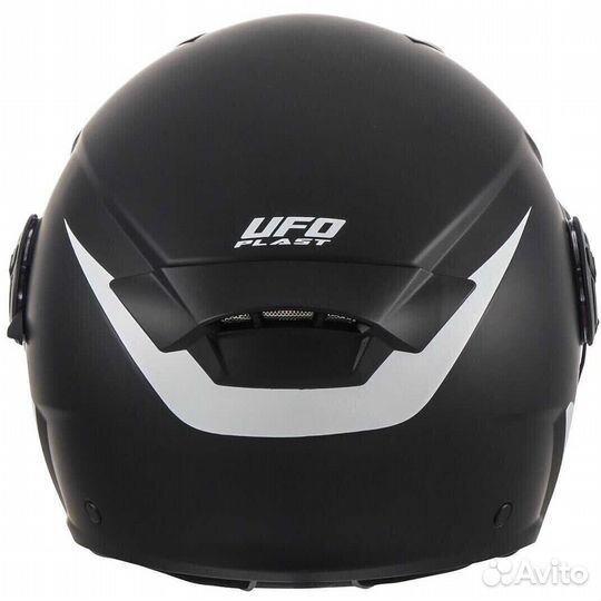 Ufo spirit Black Urban Jet Motorcycle Мотошлем